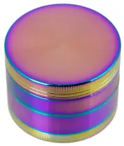 2.5" 4 Layer Metal Tobacco Crusher Hand Muller Smoke Herbal Grinder Rainbow SP