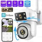 10MP 5K PTZ Wifi Camera Dual Lens with Dual Screen Ai Human Detect Auto Tracking