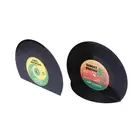 Creative Vinyl Record Shape Book Shelves Bookends Organizer