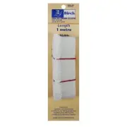 Birch - ELASTIC - TRUNK FRILLED 32mm X 1m - WHITE X 2 Pks