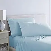 Martex Purity 300 Thread Count Antimicrobial Sheet Set with SILVERbac, Queen, Aqua