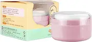 Body Powder Container,Leak-Proof Loose Dusting Box - Baby Body Cosmetic Powder Puff and Container Case for Home and Travel