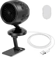 Abizarch Portable Range Hood Mini Desktop Range Hood USB Plug in Portable Exhaust Fan Adjustable Angle Mini Extractor Hood Kitchen Smoke Away Purifier with Filter for Indoor BBQ Kitchen ZHAZHAMO