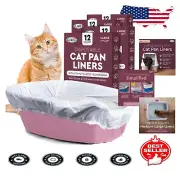 Time-Saving Unscented Cat Litter Box Liners - 48 Count for Hassle-Free Cleanup