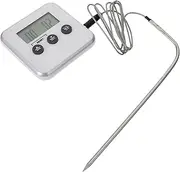 IMIKEYA BBQ Thermometer with Alarm Function Multipurpose Food Thermometer for Steak Fish LCD Display Celsius Fahrenheit BBQ Tool for Cooking Grilling
