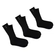 Bonds Explorer 3 Pairs Original Crew Mens Thick Work Wool Black Socks