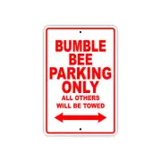 Bumble Bee Parking Only Boat Ship Yacht Marina Dock Notice Aluminum Metal Sign
