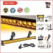 Versatile 36" Waterproof LED Strobe Light Bar - 13 Flash Modes for All Vehicles