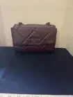 BADGLEY MISCHKA Purple Quilted Flap Bag Chain Strap