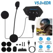 Wireless Motorcycle Helmet Headset Hands-free Motorbike Headphone&Mic Waterproof