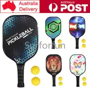 Carbon Fibre Pickleball Paddle Pickleball Racket With 2 Balls Set Lightweight