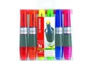 Stabilo Luminator XT Highlighter Wallet 6 Assorted Colours Liquid Ink