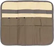 Lwuey Camping Tableware Organize Bag, Cookware Set Canvas Storage Bags Portable Hanging Picnic Tablewares Storages Hang Out Equipment Hygiene Lightweight Suitable for Outdoor Barbecue Activities