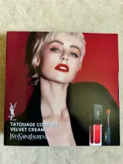 YSL Tatouage Couture Velvet Cream Lipstick/Gloss Sample/Travel