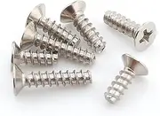 20/25pcs M3*4/5/6/8/10/12mm 304 Stainless Steel Countersunk Head/Flat Flat Tail Self - Tapping Screws(12mm 20PCS)