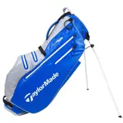 NEW TaylorMade Golf TM21 FlexTech Waterproof Stand Bag - Royal / Silver
