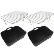 Air Fryer Tray Air Fryer Basket Silicone Basket Air Fryer Accessory for Kitchen