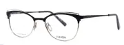 FLEXON W3101 001 Black Womens Cat Eye Full Rim Eyeglasses 51-18-140 B:36