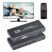 Video Wall Controller, 4K 2X2 TV Wall Processor with HDMI+DVI+RS232 Input, Su...