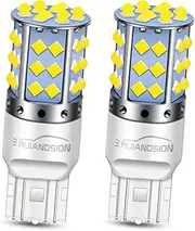 Ruiandsion 2pcs 7443 LED Bulb White 10-60V 7440 T20 7441 7444 3030 42SMD Chips LED Backup Reverse Tail Light Bulbs for Cars, Trucks,Non-Polarity