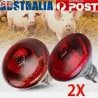 2PCS 250W Infrared Heat Bulb Lamp For Brooder Poultry Reptile E27 Socket AUS