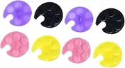 DRESSOOS Nail Art Ring Tray Set of 8 Pcs Nail Palette Ring Portable Mini Manicure Tool
