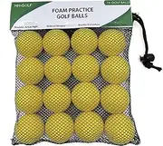 [HH-GOLF] Rubber Foam Golf Practice Balls, Light Soft Training Balls for Indoor or Outdoor, 16pcs with mesh Bag