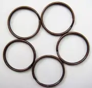 25 KEY RINGS ~ 25mm 1" Split Ring Style ~ Antique'd COPPER Finish ~Sturdy design