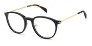 David Beckham DB 1074/G Asian Fit 2M2 Men's Glasses Black Size 51 - Private Health Rebate - Blue Light Block Available