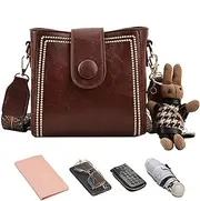 [Generic] Vintage Bag Women, Vintage Fashion Bag With Adjustable Wider Shoulder Strap, Vintage Retro Small Water Bucket Bag For Shopping