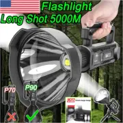 200000LM Torch LED Flashlight USB Rechargeable Searchlight Spotlight Work Light