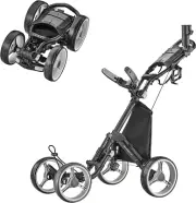 CaddyTek Explorer V8 - Superlite 4 Wheel Golf Push Cart, Explorer Version 8