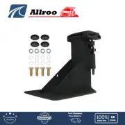 Black 12" Fifth Wheel RV to Goose Neck Ball Adapter with 7 3/4" Forward Offset