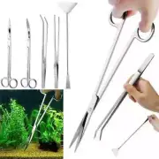 Aquarium Scissor Tweezers Tools Stainless Steel Set Aquatic Plants Maintenance