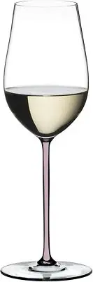 Riedel Fatto A Mano Riesling Glass, 1 Count (Pack of 1), Pink