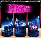 Back to the Future Futuristic DeLorean Cup Mug Tumbler Cup 20oz