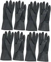 HAPINARY 4 Pair Etiquette Gloves Warm Work Gloves Hand Gloves Moisturizing Protective Gloves Water Proof Gloves Working Gloves Hair Dyeing Gloves Protection Tool Belt Black Work Jewelry