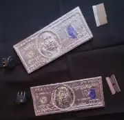 Cement Stone, Tech Bill $100 U.S. Banknote, readable by machine/scan ware