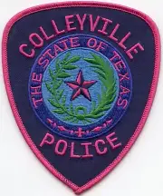 COLLEYVILLE TEXAS Breast Cancer Awareness PINK POLICE PATCH