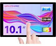 Waveshare 10.1inch Capacitive Touch IPS Mini Display Compatible with Raspberry Pi 5/4B/3B+/3A+, 1280×800 Hardware Resolution, DSI Interface,Small Monitor