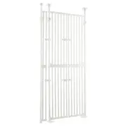 Retractable Safety Gate Pet Dog Cat Extra Tall with 3-Position Width Adjustment Fence Enclosure Guard Security Barrier Fencing for Stairs Doorway Kitchen
