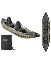 SereneLife 2-Person Camo Inflatable Kayak Set