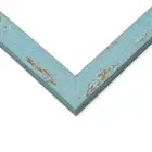 8x6 Frame Blue Solid Wood Picture Frame Width 1.125 Inches | Interior Frame Dept