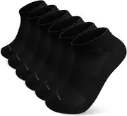 [LOFIR] Bamboo Trainer Socks for Men Women: Summer Sneaker Socks Men Sports Socks Breathable Trainer Short Socks for Sports Hiking Walking 6 Pairs 39-50