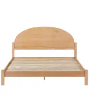 Walker Edison Solid Wood Queen Bed with Arched Headboard
