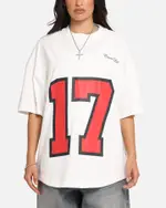[CARRE] Carre Hitta Grid Iron T-shirt Off White/red - Size S S Off White/Red