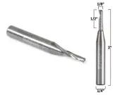 1/8" Diameter O Flute Upcut End Mill CNC Router Bit 1/4" Shank - Yonico 31012-SC