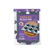 Hunger for Words Rubber/Canvas Mat For Talking Pet Communication Buttons GRY/BLK