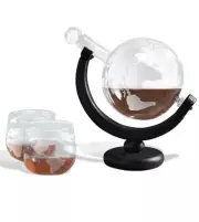 Studio Mercantile Whiskey Globe Decanter Set