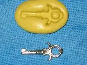 Key Charm Silicone Push Mold 882 For Jewelry Craft Fondant Chocolate Resin Clay
